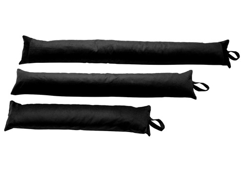 Cord draught excluder - excluder, black
