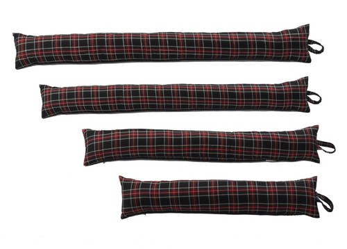 Draught excluder black stewart - draught,