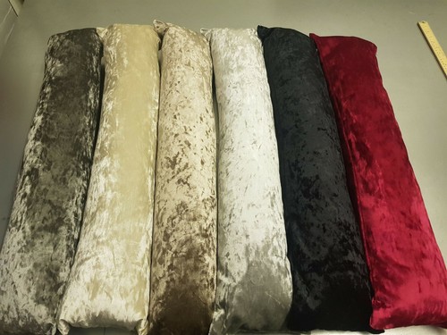 Large crushed velvet draught - velvet,