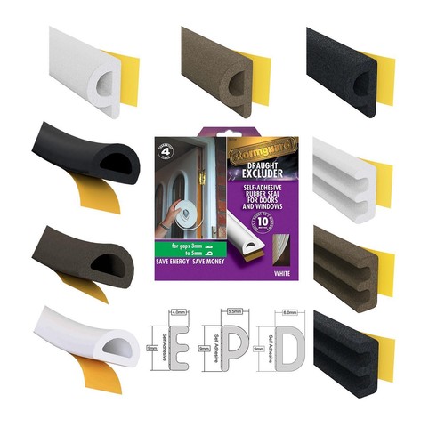 Epdm d rubber draught - p,, or